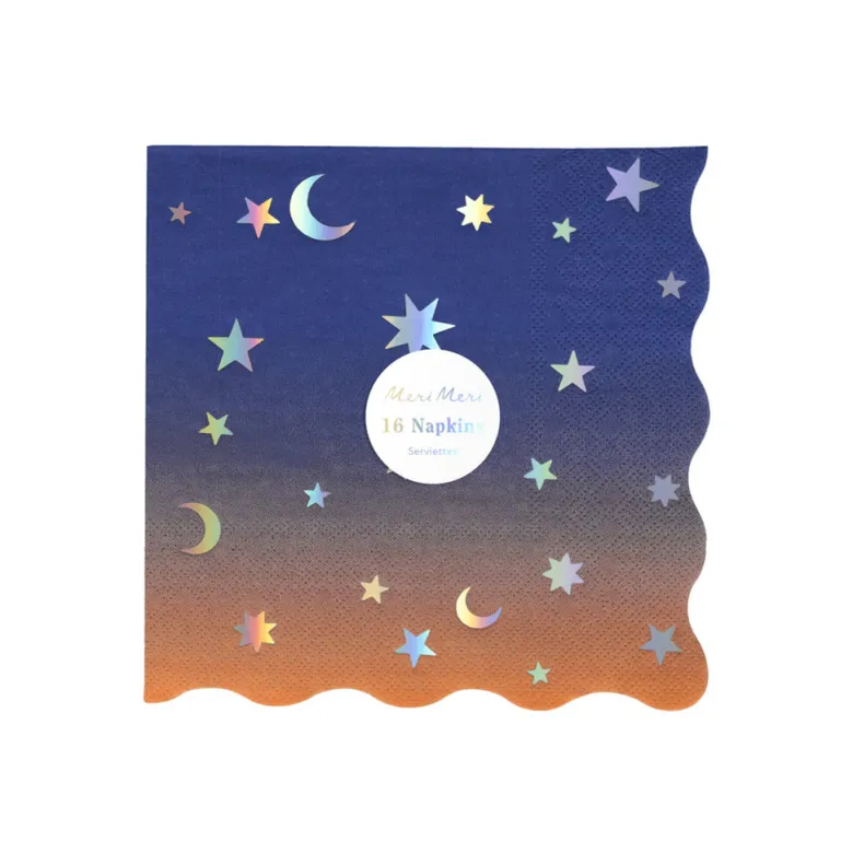 Meri Meri Napkins Size L, Magic Star - Pack of 16