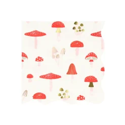 Meri Meri Napkins Size L, Merry Mushroom - 16 pcs.