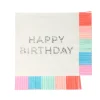 Meri Meri Napkins Size S, Birthday Fringe - 16 pcs.