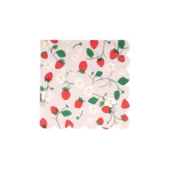 Meri Meri Napkins Size S, Strawberry - Pack of 16