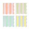 Meri Meri Napkins Size S, Pastel Stripe - Set of 16