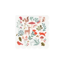 Meri Meri Napkins Size S, Winter Woodland - Pack of 16