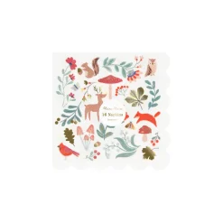 Meri Meri Napkins Size S, Winter Woodland - Pack of 16