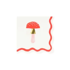 Meri Meri Napkins Size S, Merry Mushroom - 16 pcs.