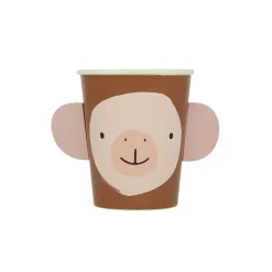 Meri Meri Paper Cups, Animal Parade - Set of 8