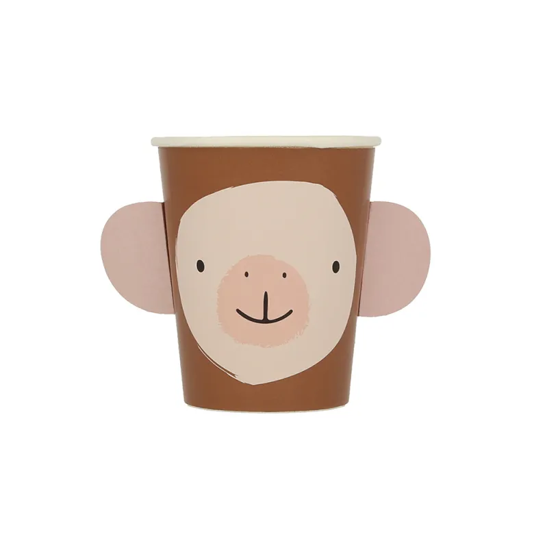 Meri Meri Paper Cups, Animal Parade - Set of 8