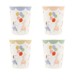 Meri Meri Paper Cups, Animal Friends – Pack of 8