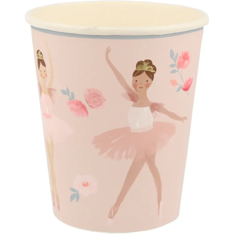 Meri Meri Paper Cups, Ballerina - Set of 8