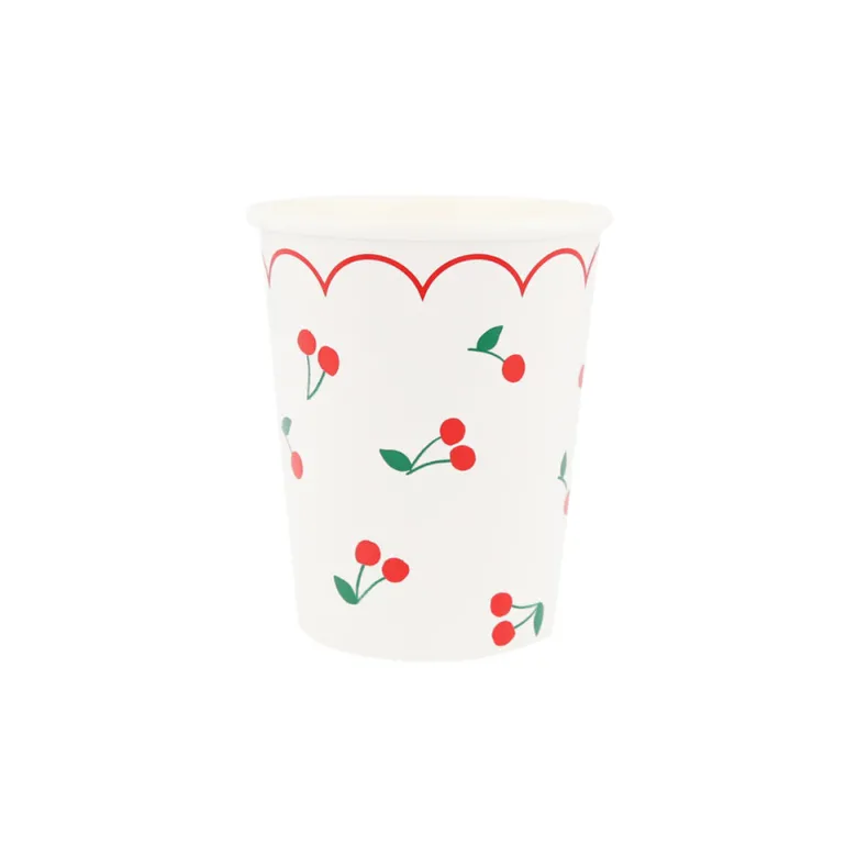 Meri Meri Paper Cups, Cherry - Set of 8