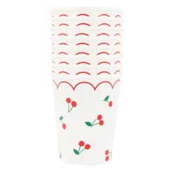 Meri Meri Paper Cups, Cherry - Set of 8