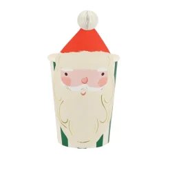 Meri Meri Paper Cups, Christmas Honeycomb - Set of 8