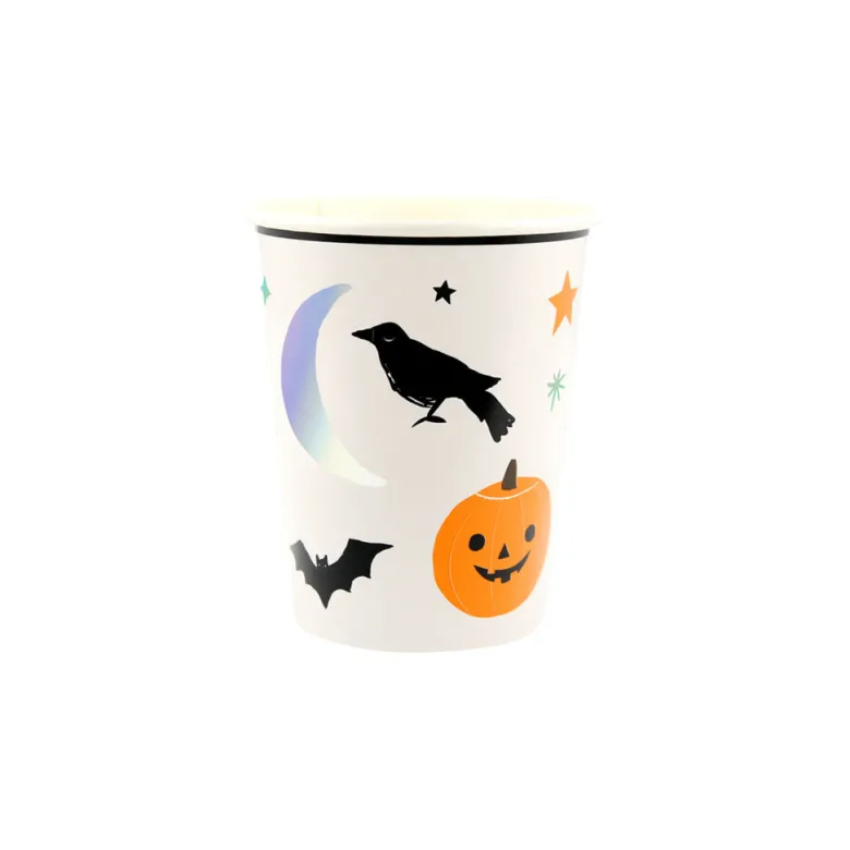 Meri Meri Paper Cups, Halloween, Halloween Icons - Set of 8