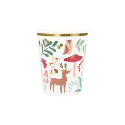 Meri Meri Paper Cups, Winter Woodland – Set of 8