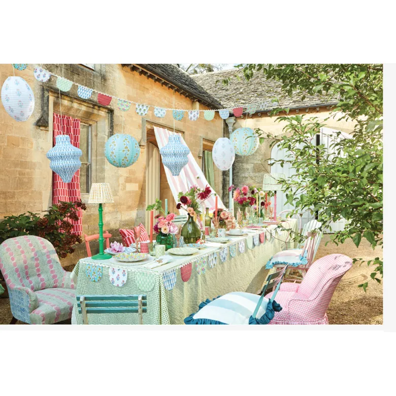 Meri Meri Paper Lanterns in Rice Paper by Molly Mahon, Set of 3 - WITHOUT LIGHT SOURCE