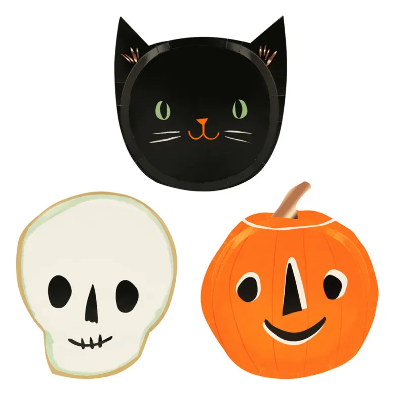 Meri Meri Paper Plates, Halloween, It's Halloween – Set of 8
