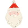 Meri Meri Paper Plates, Jolly Christmas, Santa - Set of 8