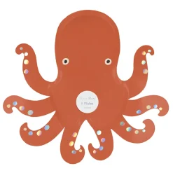 Meri Meri Paper Plates, Octopus - Set of 8