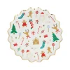 Meri Meri Paper Plates Size S, Jolly Christmas, Christmas Motifs – Pack of 8