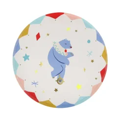 Meri Meri Paper Plates, Size S, Circus - Pack of 8