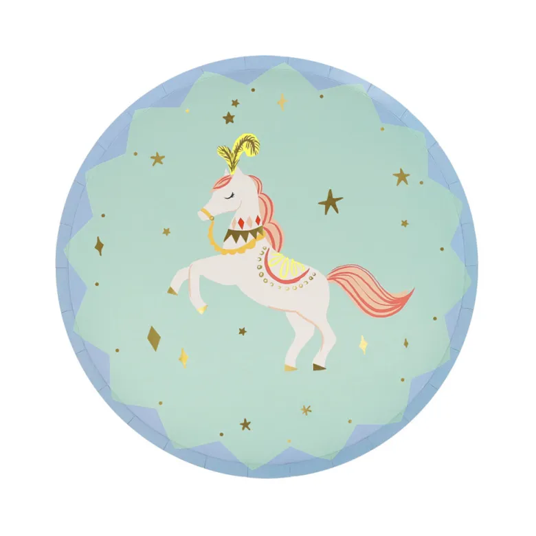 Meri Meri Paper Plates, Size S, Circus - Pack of 8