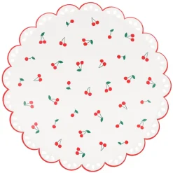 Meri Meri Paper Plates, Size S, Cherry – Pack of 8
