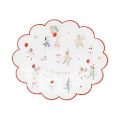 Meri Meri Paper Plates, Size S, Animal Friends - Set of 8