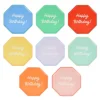 Meri Meri Paper Plates Size S, Happy Birthday - Pack of 8