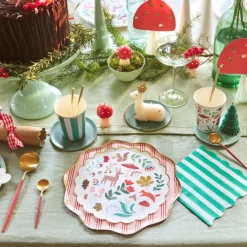Meri Meri Paper Plates Size S, Winter Woodland - Set of 8