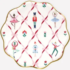 Meri Meri Paper Plates Size L, Nutcracker Ballet - Set of 8