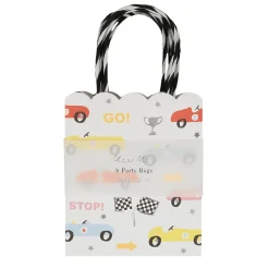 Meri Meri Party Bags, Race Car - Pack of 8