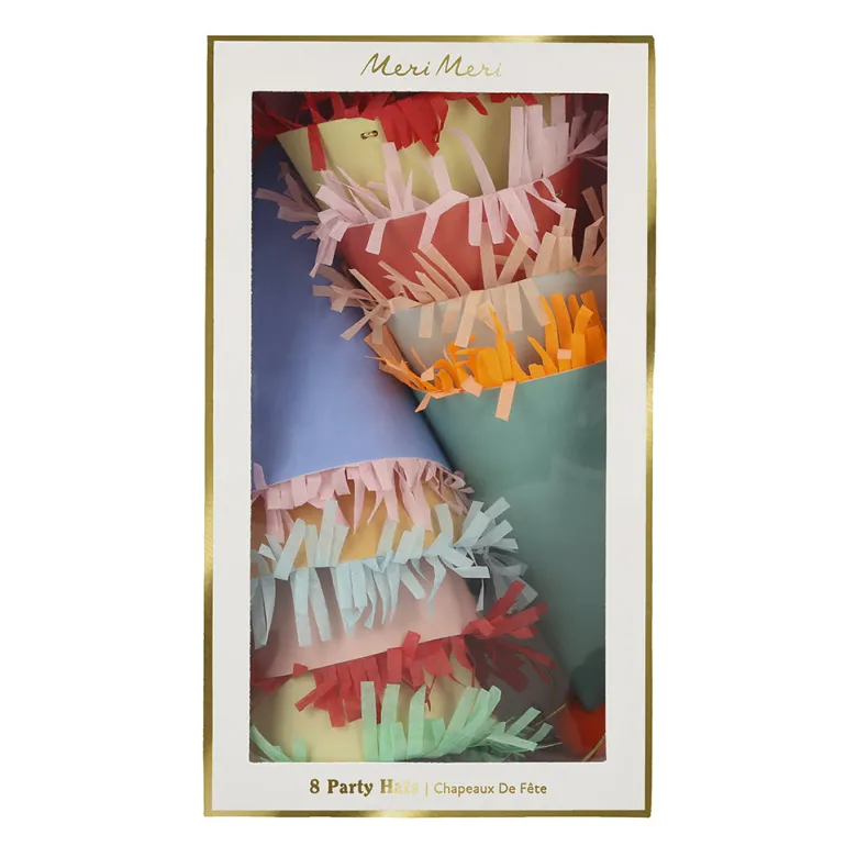 Meri Meri Party Hats, Large Party Hats - Set of 8