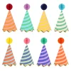 Meri Meri Party Hats, Stripe Design - Set of 8