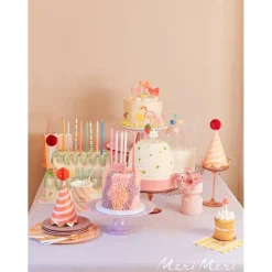 Meri Meri Party Hats, Stripe Design - Set of 8