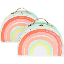 Meri Meri Suitcase Set, Set of 2 – Rainbow
