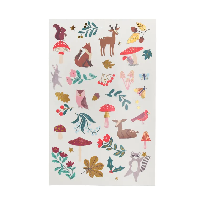 Meri Meri Tattoos, Forest Designs - Set of 2 Sheets