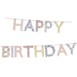 Meri Meri x Liberty Garland, Happy Birthday - 2 m