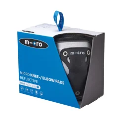 Micro - Knee and Elbow Protectors - Reflective Black - Size S or M