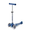 Micro Kick Scooter, Mini Deluxe Galaxy Glitter LED - Navy Blue