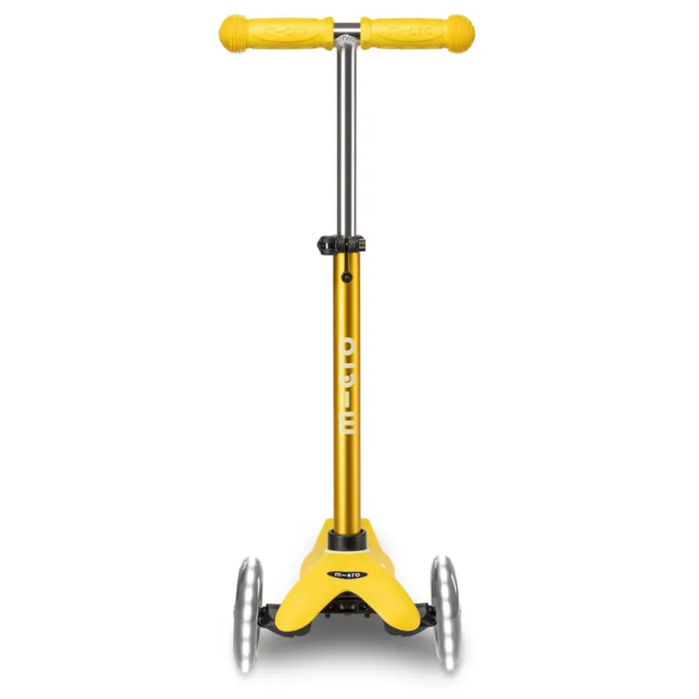 Micro Løbehjul, Mini Deluxe LED - Yellow
