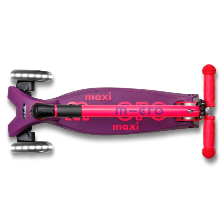 Micro Scooter, Maxi Deluxe LED - Neon Ultra Pink