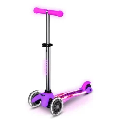 Micro Scooter, Mini Deluxe Glow LED Plus – Frosty Pink