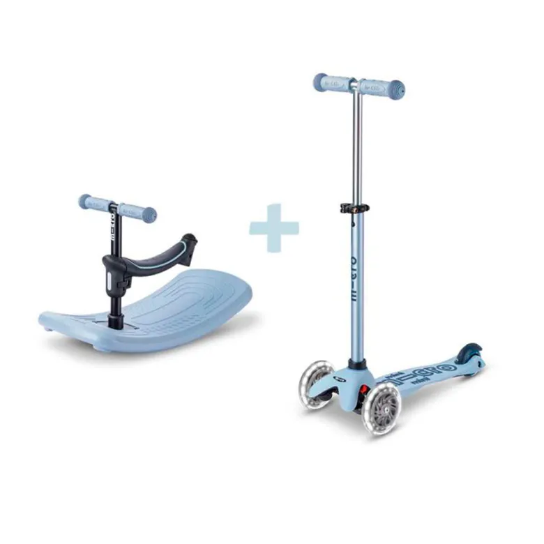 Micro Scooter, Mini Deluxe LED, Rock & Go - Ocean Slate
