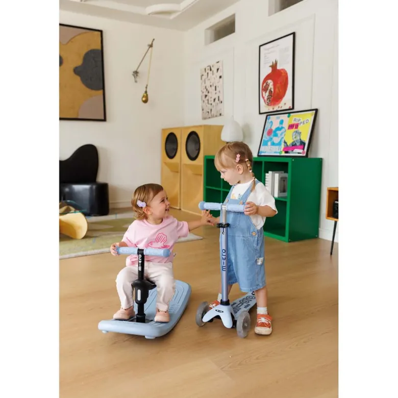 Micro Scooter, Mini Deluxe LED, Rock & Go - Ocean Slate
