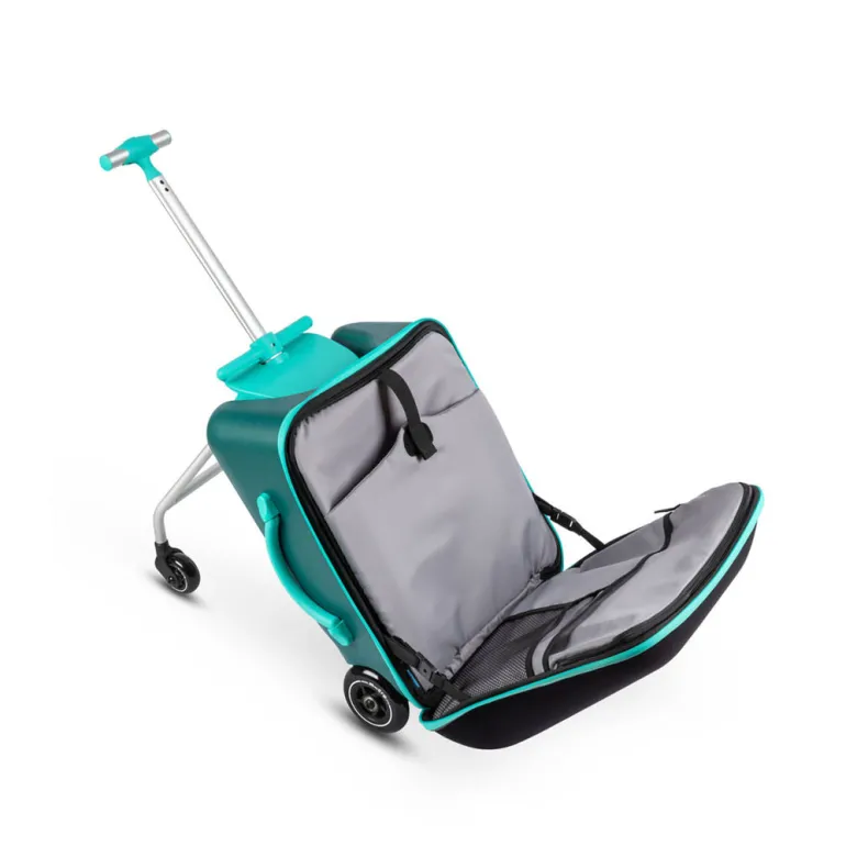 Micro Trolley Eazy Ride-On, Suitcase Kids Can Ride On - Forest Green