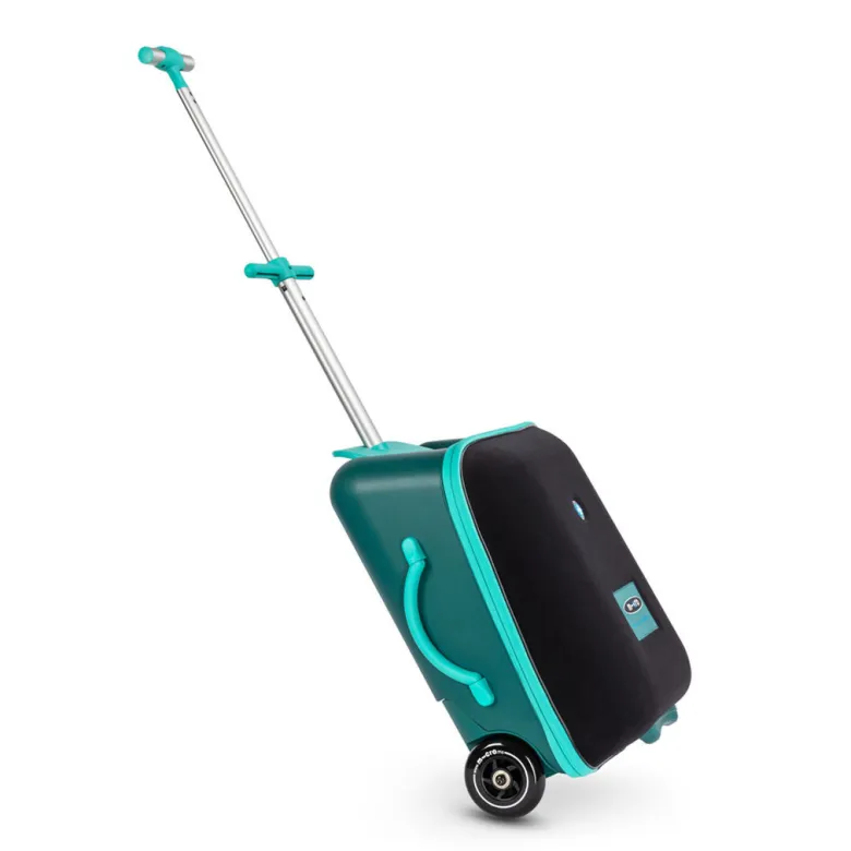 Micro Trolley Eazy Ride-On, Suitcase Kids Can Ride On - Forest Green