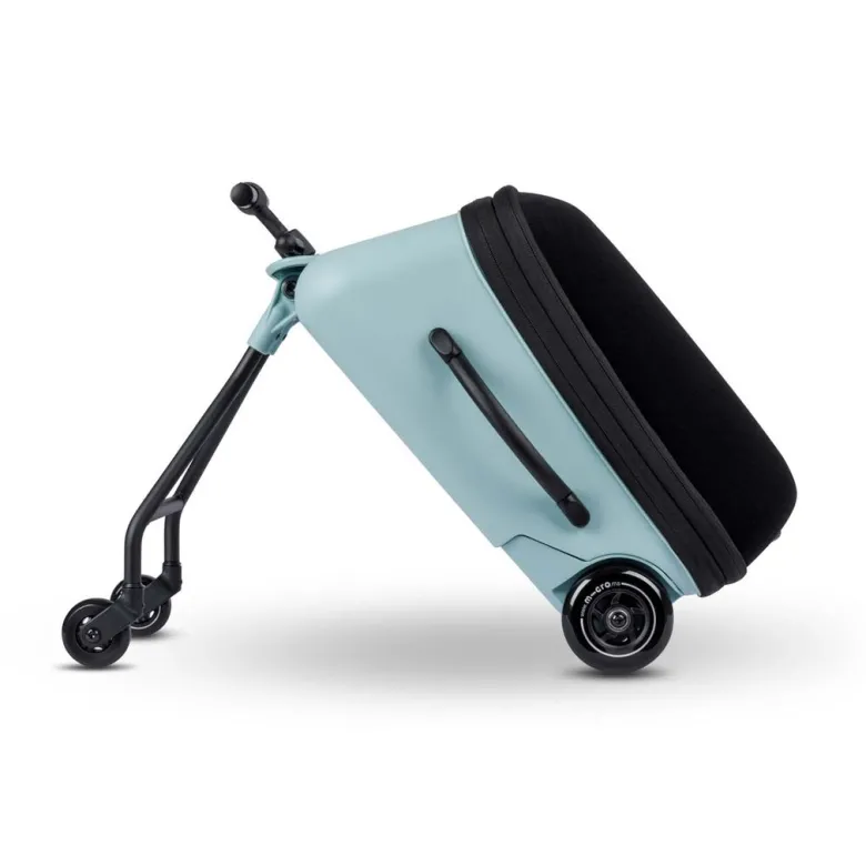 Micro Trolley Eazy Ride-On, Suitcase for Children to Sit On – Frosty Blue