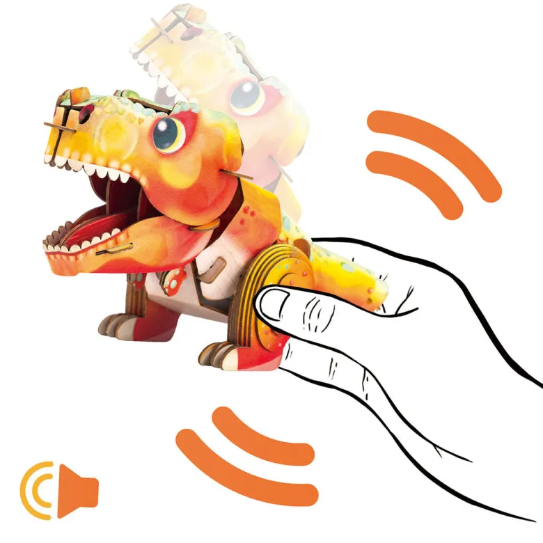 mierEdu 3D Puzzle with Sound, Tyrannosaurus Rex