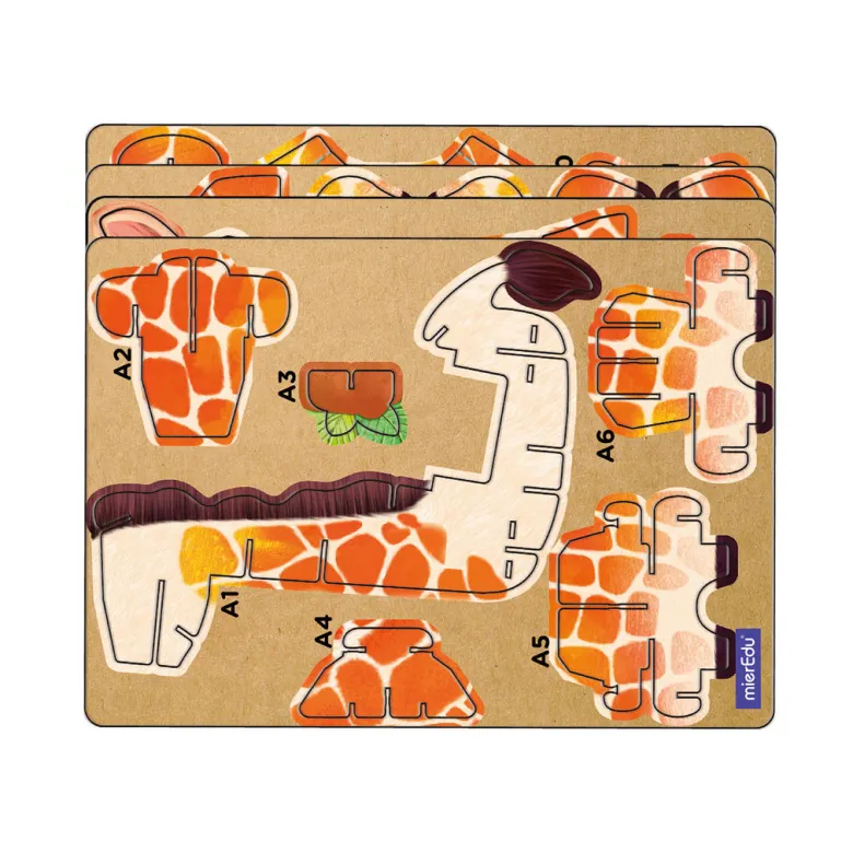 mierEdu 3D Puzzle with Sound, Giraffe