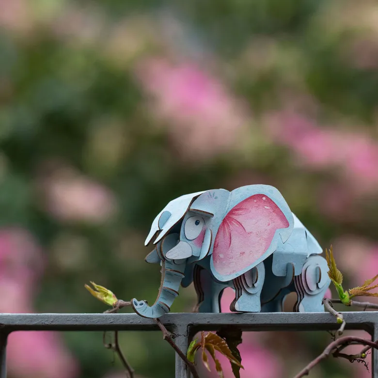 mierEdu 3D Puzzle with Sound, Elephant
