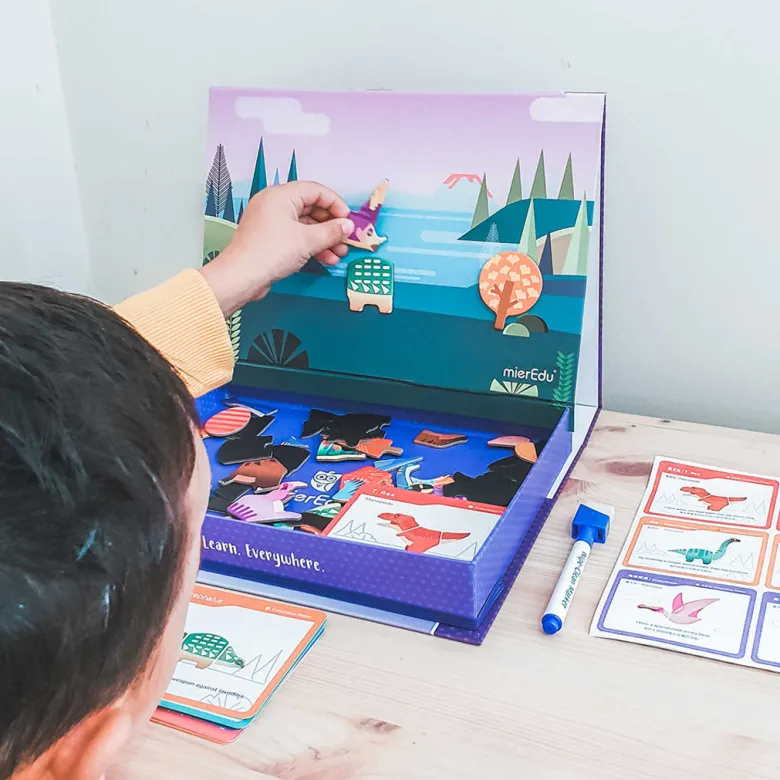 mierEdu, Magnetic Play Set - Dinosaurs